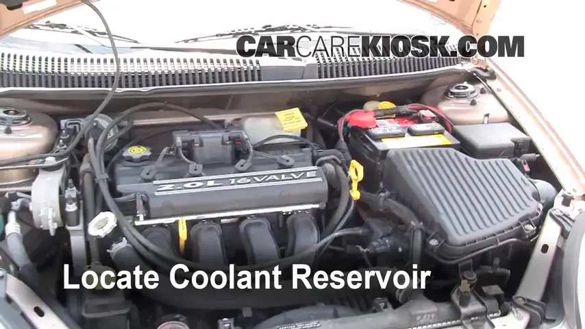2001 Dodge Neon 2.0L 4 Cyl. Coolant (Antifreeze) Flush Coolant